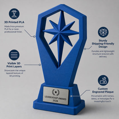 Trofeo chef personalizzato stampato 3D, premio gara di cucina con targhetta incisa, regalo cuoco e cooking contest