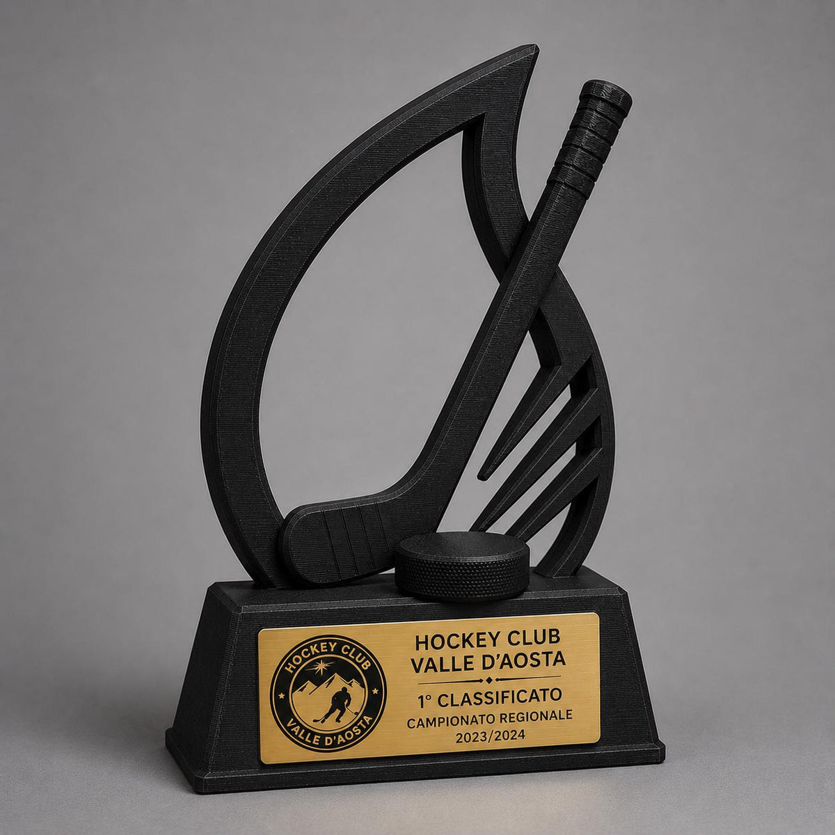 Trofeo Personalizzato in Stampa 3D, Premio hockeycon Targhetta Oro spazzolato abs, Riconoscimento Moderno cricket championship
