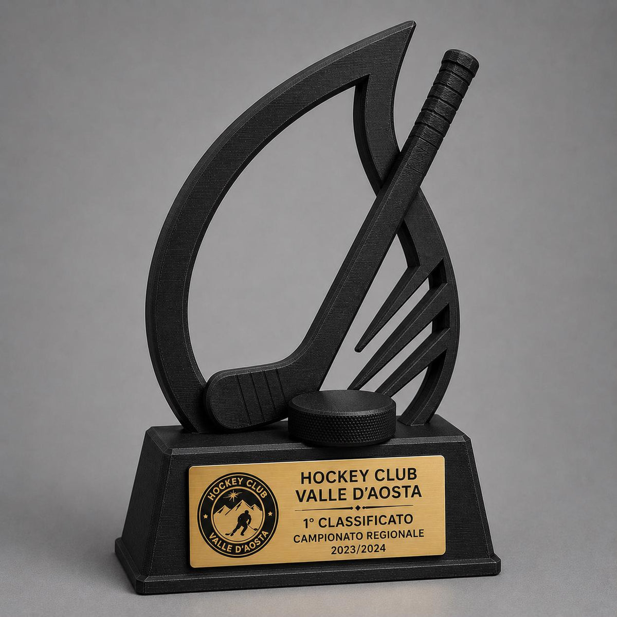 Trofeo Personalizzato in Stampa 3D, Premio hockeycon Targhetta Oro spazzolato abs, Riconoscimento Moderno cricket championship