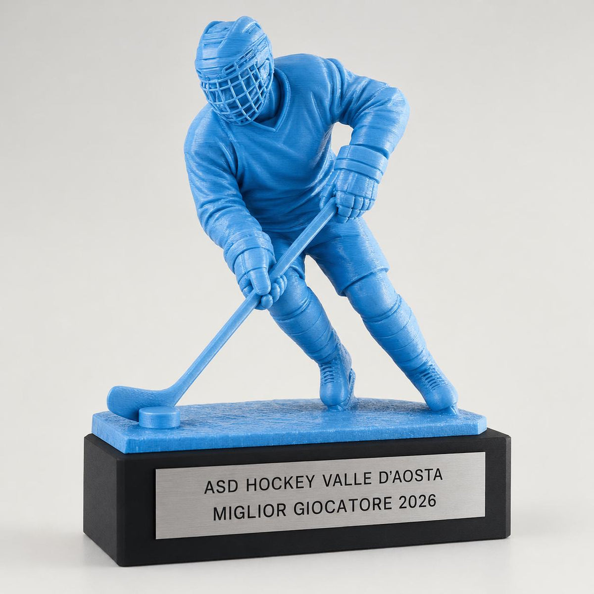 Trofeo Personalizzato in Stampa 3D, Premio hockeycon Targhetta Oro spazzolato abs, Riconoscimento Moderno cricket championship