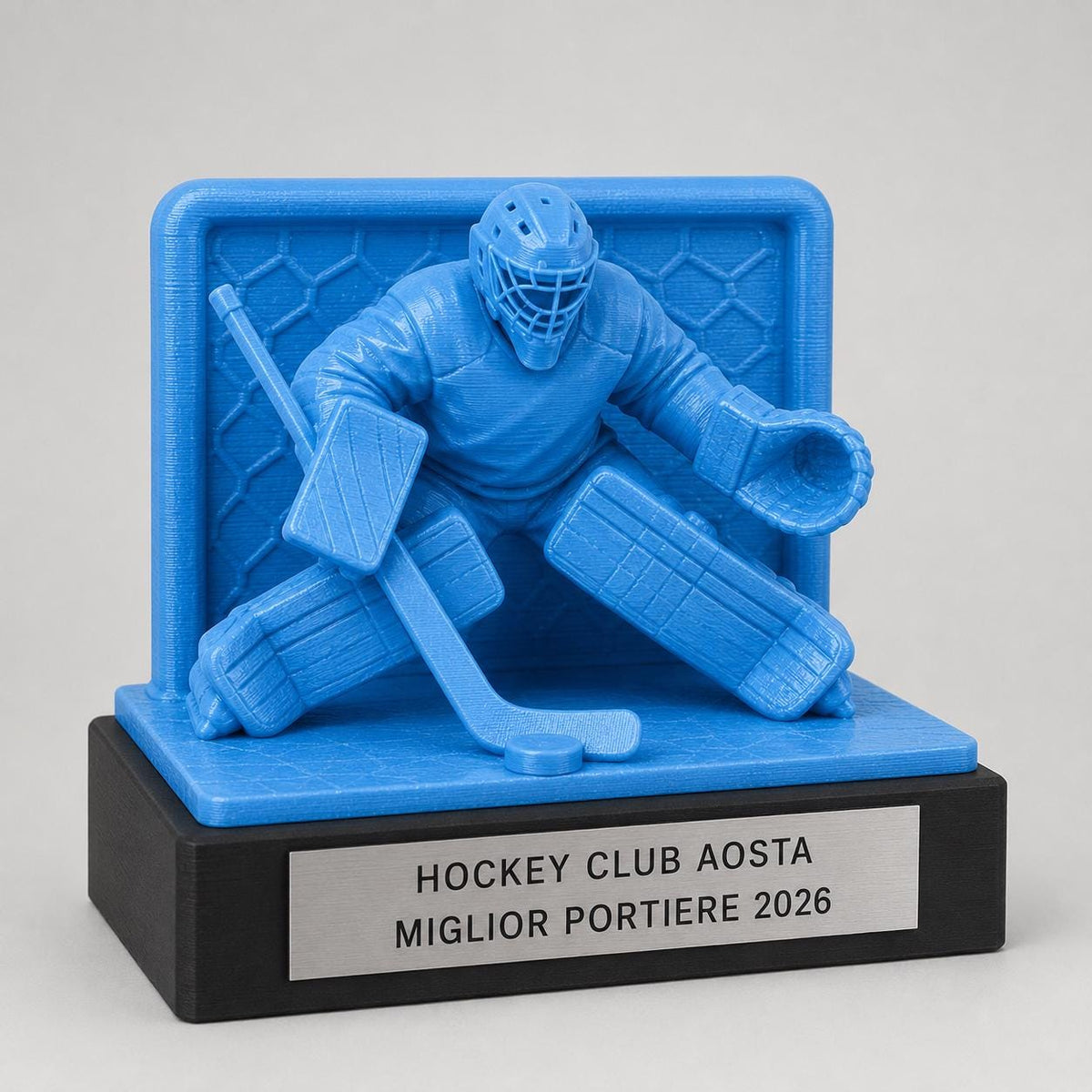 Trofeo Personalizzato in Stampa 3D, Premio hockeycon Targhetta Oro spazzolato abs, Riconoscimento Moderno cricket championship