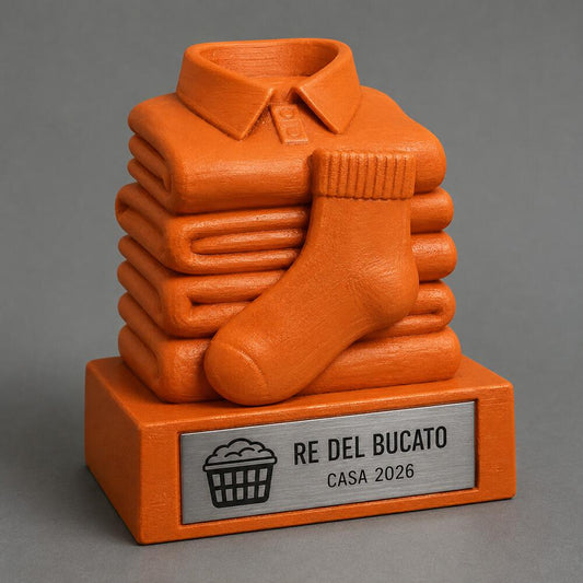 Trofeo Re del Bucato Personalizzato, Regalo Divertente per Amico, Collega, Famiglia o Coinquilino