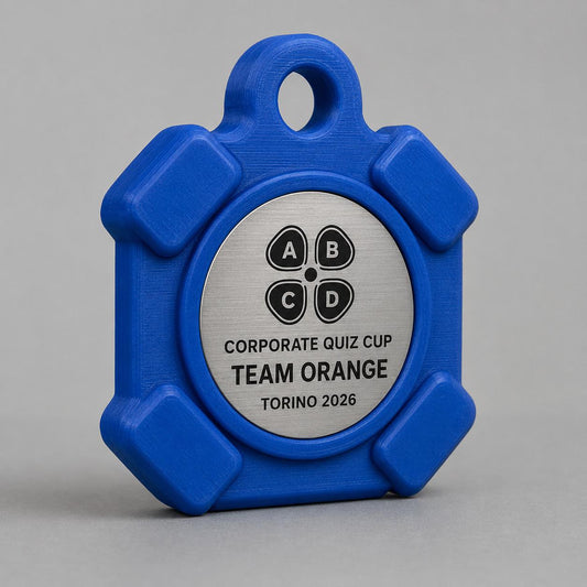 Set da 10 Medaglie Quiz Aziendale Tutte Uguali, Ordine minimo: 10 Medaglie Tutte Uguali, Premio Team Building Personalizzato