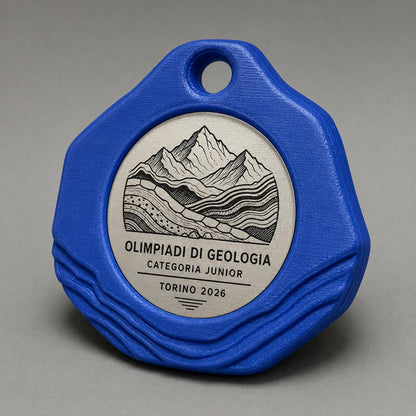 Set da 10 Medaglie Geologia Tutte Uguali, Ordine minimo: 10 Medaglie Tutte Uguali, Premio Olimpiadi di Geologia Personalizzato