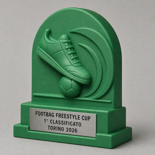 Trofeo Footbag Freestyle Personalizzato, Premio Sportivo per Gare Freestyle, Club, Scuole e Associazioni