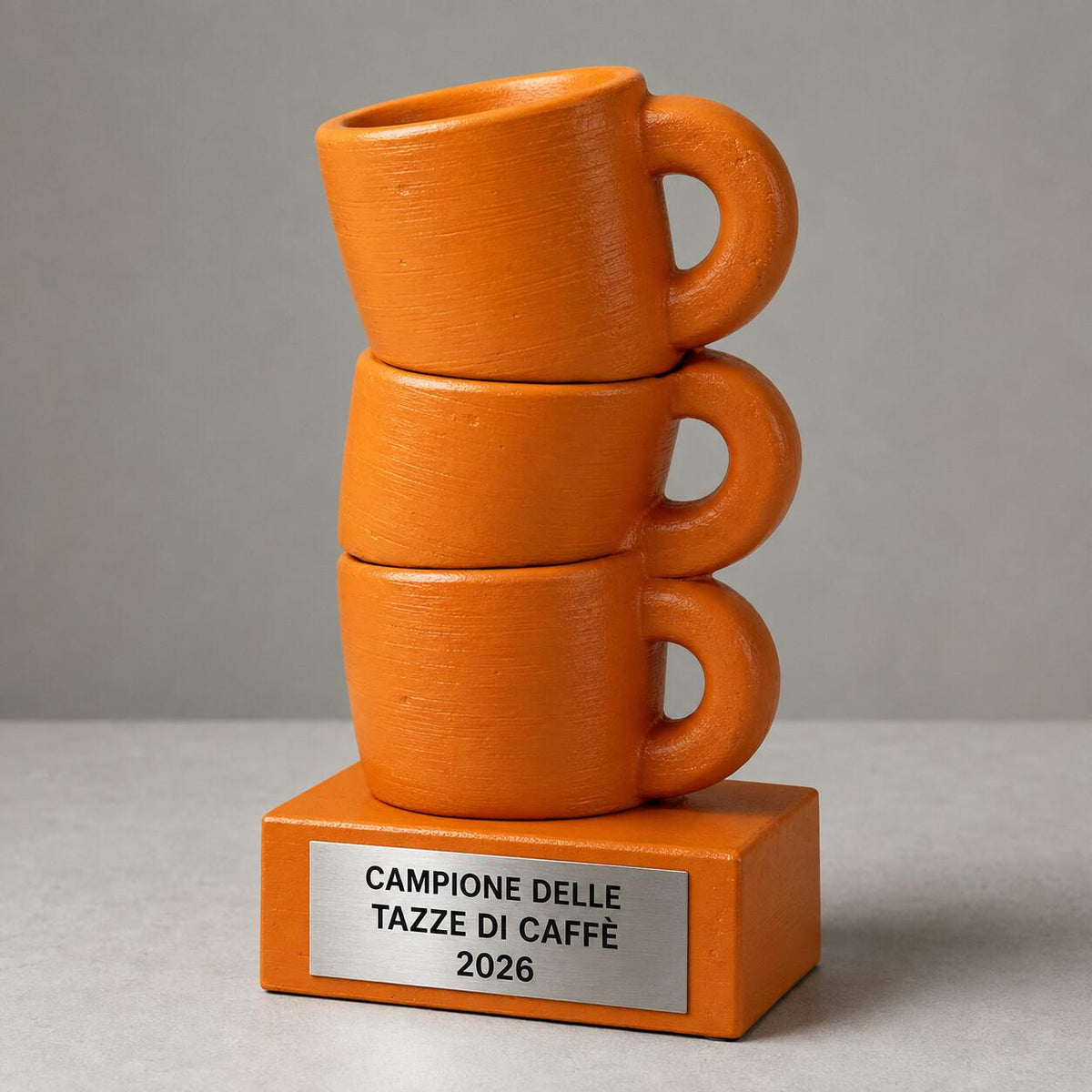 Trofeo Campione delle Tazze di Caffè Personalizzato, Regalo Divertente per Collega, Amico, Papà o Mamma