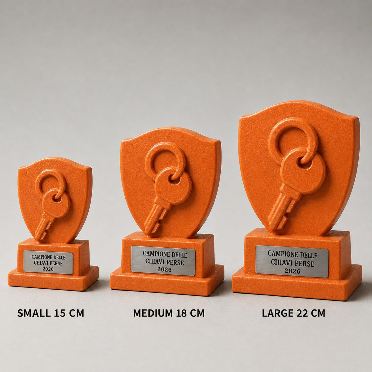 Trofeo Campione delle Chiavi Perse Personalizzato, Regalo Divertente per Amico, Collega, Papà, Mamma o Coinquilino