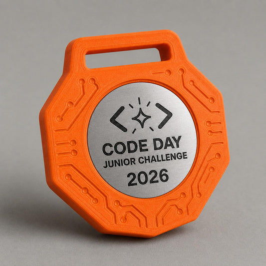Set da 10 Medaglie Tutte Uguali Coding Day, Ordine minimo: 10 Medaglie Tutte Uguali, Premio Scuola Personalizzato