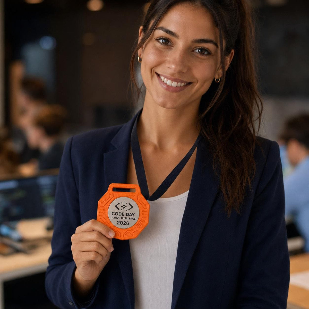 Set da 10 Medaglie Tutte Uguali Coding Day, Ordine minimo: 10 Medaglie Tutte Uguali, Premio Scuola Personalizzato