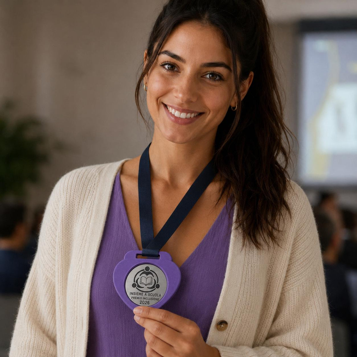 Set da 10 Medaglie Tutte Uguali Inclusione Scolastica, Ordine minimo: 10 Medaglie Tutte Uguali, Premio Scuola