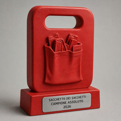 Trofeo Campione del Sacchetto dei Sacchetti Personalizzato, Regalo Divertente per Famiglia, Amico, Collega o Coinquilino