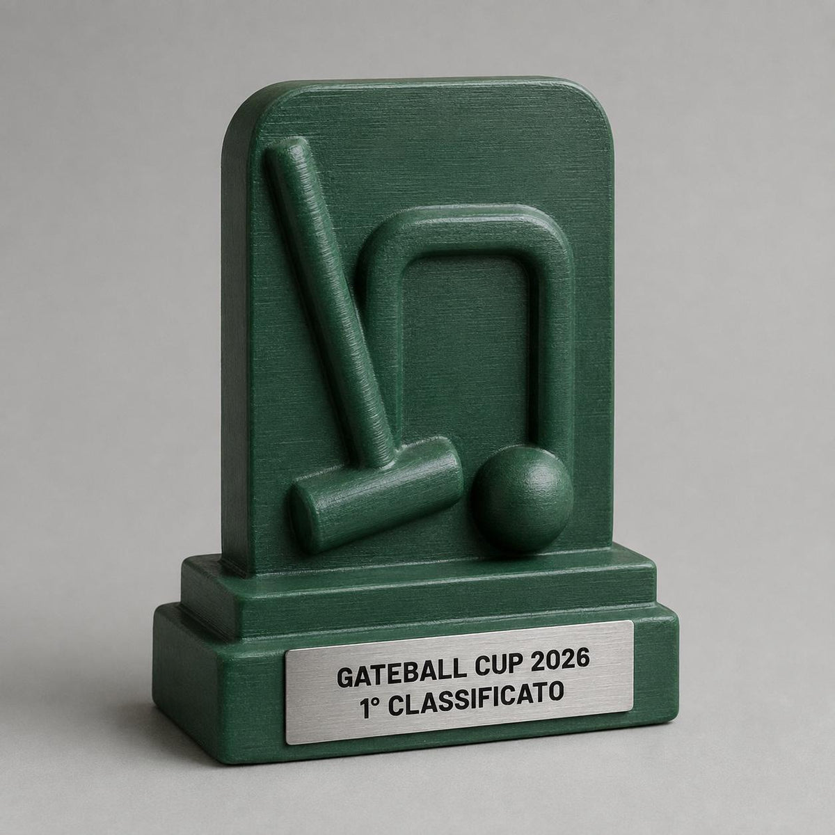 Trofeo Gateball Personalizzato, Premio Sportivo con Targhetta Incisa per Gare, Club, Squadre e Associazioni