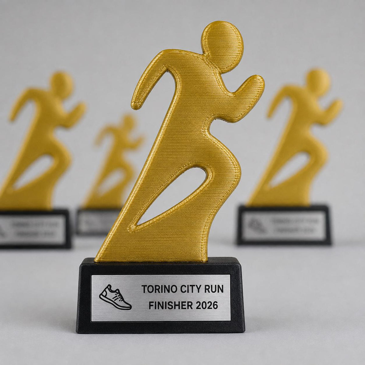 Set 10 Trofei Finisher Running Personalizzati con Logo