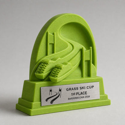 Trofeo Sci d’Erba Personalizzato, Premio Sportivo per Gare Grass Ski, Club, Scuole e Associazioni
