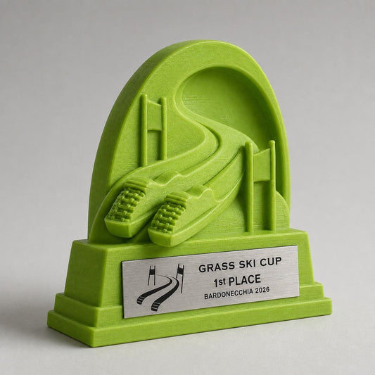 Trofeo Sci d’Erba Personalizzato, Premio Sportivo per Gare Grass Ski, Club, Scuole e Associazioni