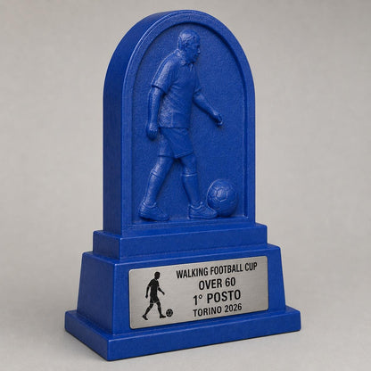 Trofeo Walking Football Personalizzato, Premio Calcio Camminato per Tornei, Club, Squadre e Associazioni