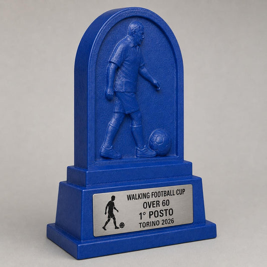Trofeo Walking Football Personalizzato, Premio Calcio Camminato per Tornei, Club, Squadre e Associazioni