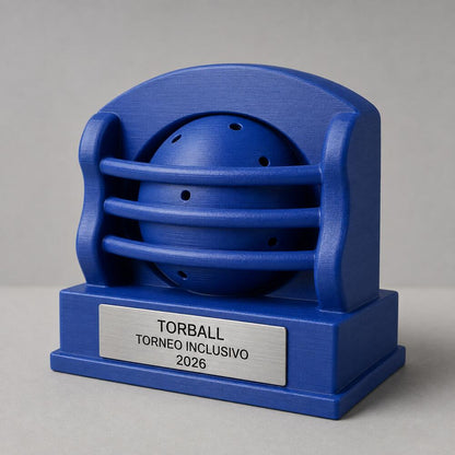 Trofeo Torball Personalizzato, Premio Sportivo Inclusivo per Tornei, Club, Scuole e Associazioni