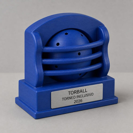 Trofeo Torball Personalizzato, Premio Sportivo Inclusivo per Tornei, Club, Scuole e Associazioni