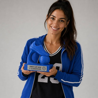 Trofeo Jokgu Personalizzato, Premio Sportivo per Tornei, Club e Squadre con Logo e Targhetta Incisa