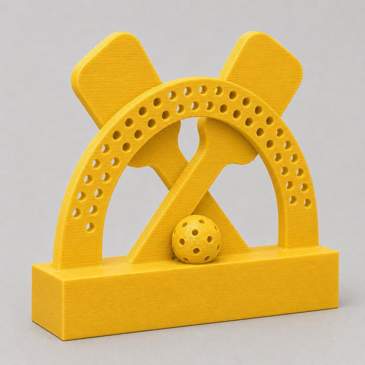 Trofeo Showdown 3D Personalizzato, Premio Sport Inclusivo per Torneo con Logo e Targhetta Acciaio