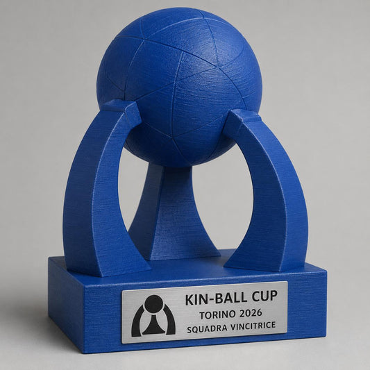 Trofeo Kin-Ball Personalizzato, Premio Torneo per Squadre e Club con Palla, Logo e Targhetta