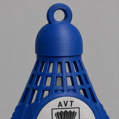 Set da 10 Medaglie Tutte Uguali, Badminton Personalizzate a Forma di Volano per Tornei, Club e Scuole con Logo e Data