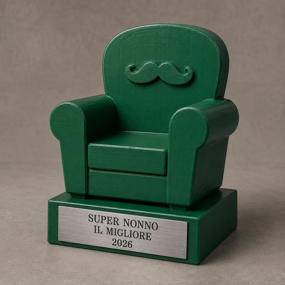 Trofeo Super Nonno Personalizzato, Regalo Divertente per Nonno, Compleanno, Festa dei Nonni e Famiglia