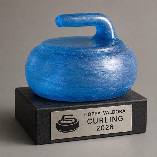 Trofeo Curling Personalizzato, Premio Torneo per Club, Gare, Scuole, Squadre e Associazioni