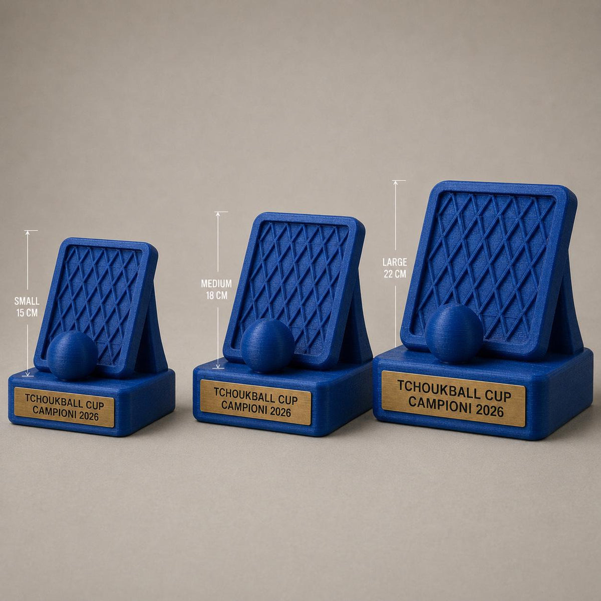 Trofeo Tchoukball Personalizzato con Rete di Rimbalzo, Premio Torneo per Club, Scuole, Squadre e Associazioni