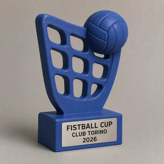 Trofeo Fistball Personalizzato con Rete e Pallone, Premio Torneo per Club, Scuole e Squadre