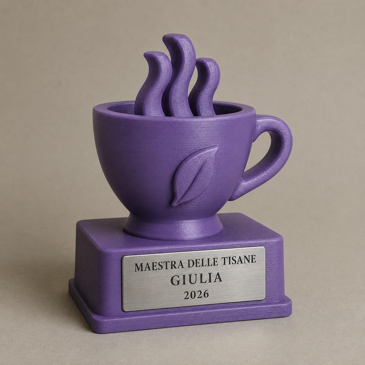Trofeo Maestra delle Tisane Personalizzato, Regalo Divertente per Amica, Mamma, Collega e Festa