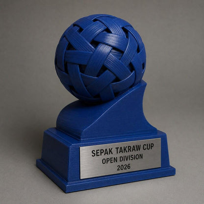 Trofeo Sepak Takraw Personalizzato, Premio Sportivo per Tornei, Club, Scuole e Associazioni