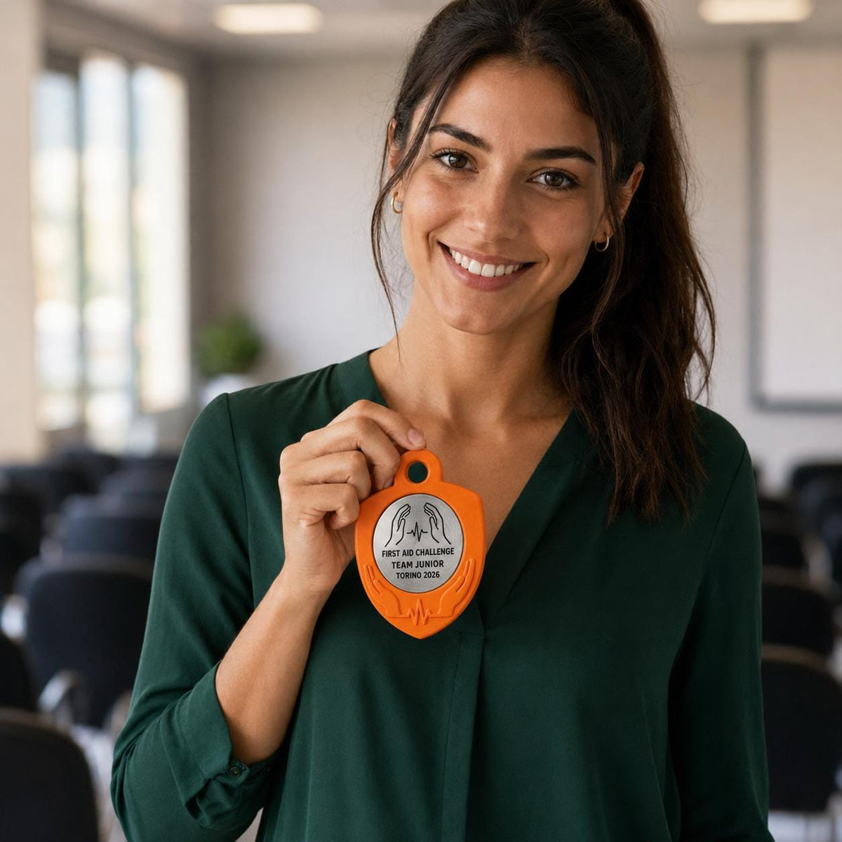 Set da 10 Medaglie Primo Soccorso Tutte Uguali, Ordine minimo: 10 Medaglie Tutte Uguali, Premio per Gare e Corsi