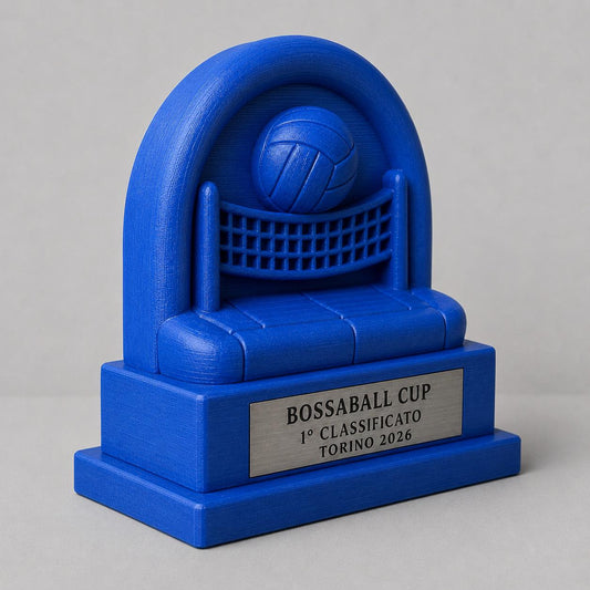 Trofeo Bossaball Personalizzato, Premio Sportivo per Tornei, Club, Scuole e Associazioni