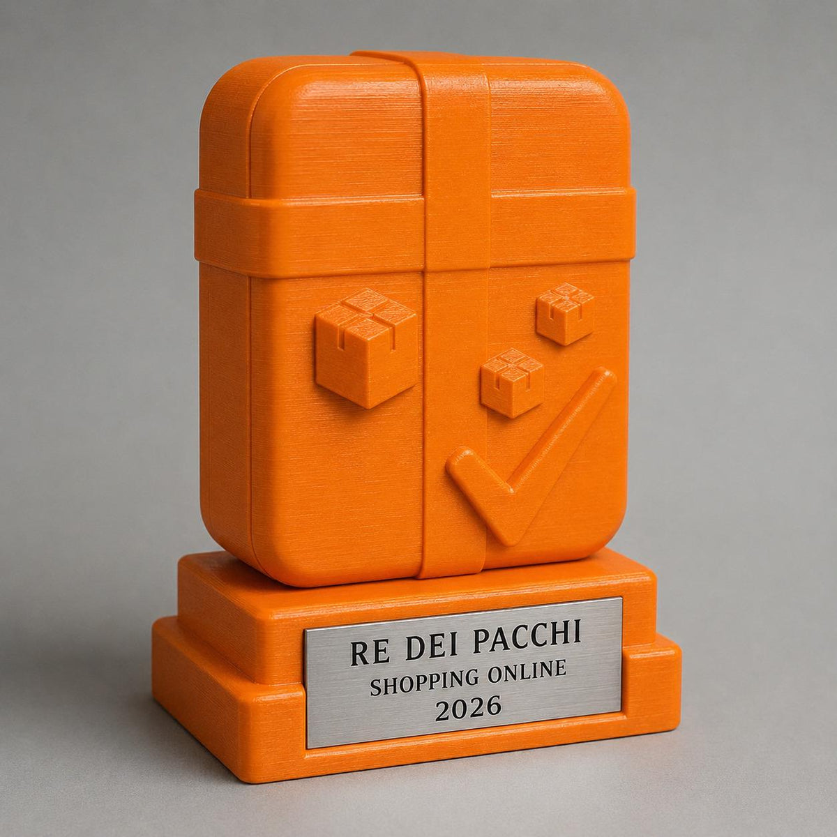 Trofeo Re dei Pacchi Online Personalizzato, Regalo Divertente per Shopping Lover, Amico, Collega o Coinquilino