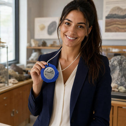 Set da 10 Medaglie Geologia Tutte Uguali, Ordine minimo: 10 Medaglie Tutte Uguali, Premio Olimpiadi di Geologia Personalizzato