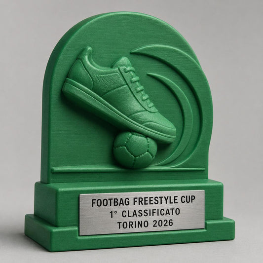 Trofeo Footbag Freestyle Personalizzato, Premio Sportivo per Gare Freestyle, Club, Scuole e Associazioni