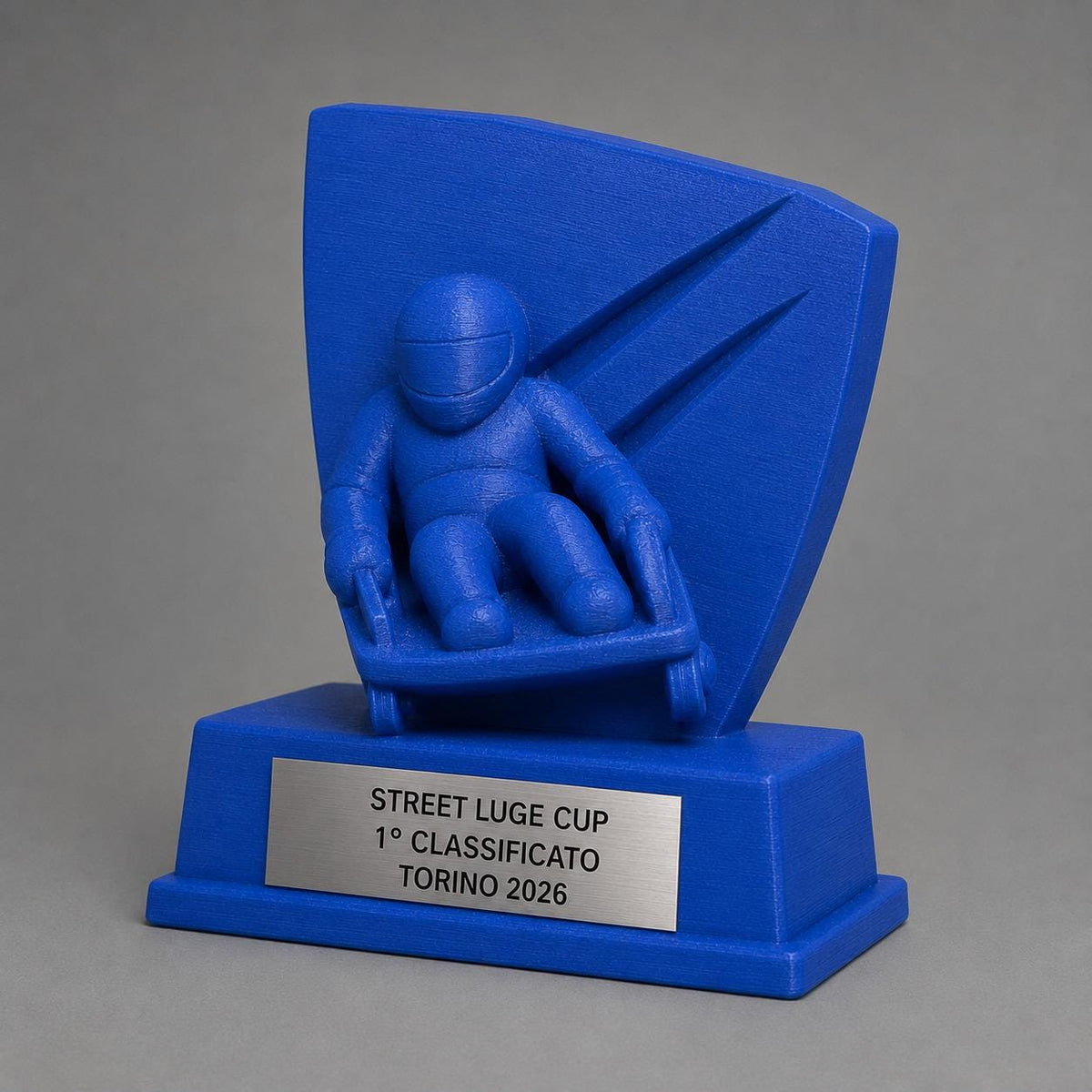 Trofeo Street Luge Personalizzato, Premio Sportivo per Gare Downhill, Club, Squadre e Associazioni