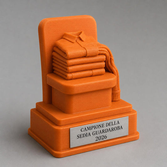Trofeo Campione della Sedia Guardaroba Personalizzato, Regalo Divertente per Amico, Collega, Famiglia o Coinquilino