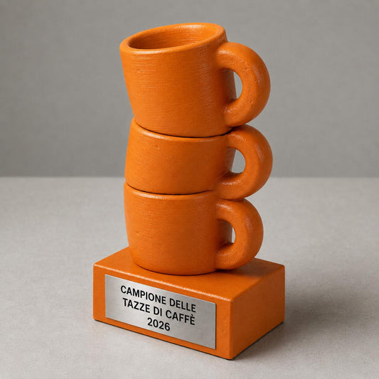 Trofeo Campione delle Tazze di Caffè Personalizzato, Regalo Divertente per Collega, Amico, Papà o Mamma