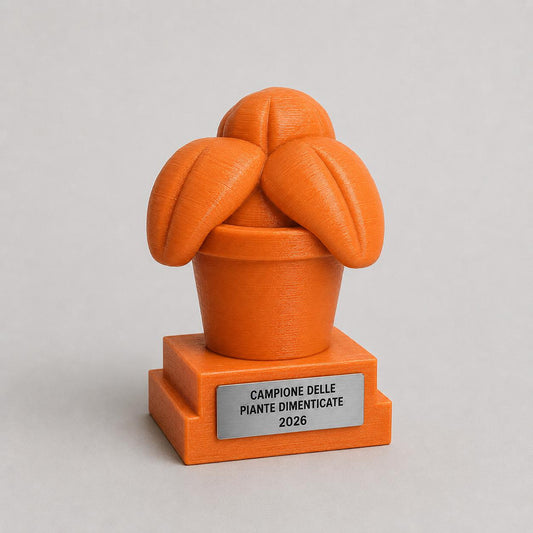Trofeo Campione delle Piante Dimenticate Personalizzato, Regalo Divertente per Amico, Collega, Mamma, Papà o Coinquilino