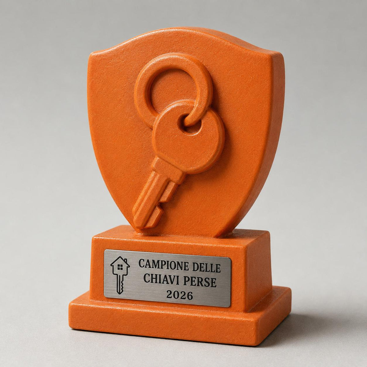 Trofeo Campione delle Chiavi Perse Personalizzato, Regalo Divertente per Amico, Collega, Papà, Mamma o Coinquilino