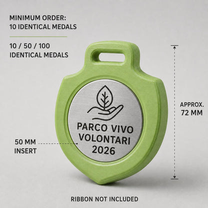 Set da 10 Medaglie Tutte Uguali Pulizia Parco, Ordine minimo: 10 Medaglie Tutte Uguali, Premio Personalizzato