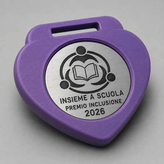 Set da 10 Medaglie Tutte Uguali Inclusione Scolastica, Ordine minimo: 10 Medaglie Tutte Uguali, Premio Scuola