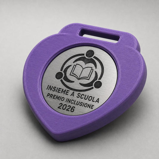 Set da 10 Medaglie Tutte Uguali Inclusione Scolastica, Ordine minimo: 10 Medaglie Tutte Uguali, Premio Scuola