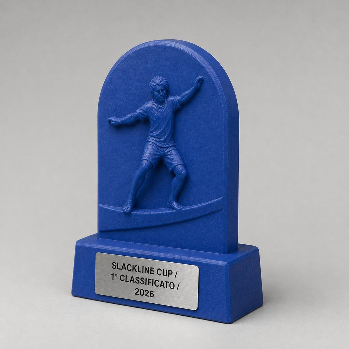 Trofeo Slackline Personalizzato, Premio Sportivo con Targhetta Incisa per Gare, Club, Atleti e Associazioni