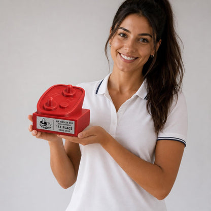 Trofeo Air Hockey Personalizzato, Premio Sportivo per Tornei, Sale Giochi, Club e Associazioni