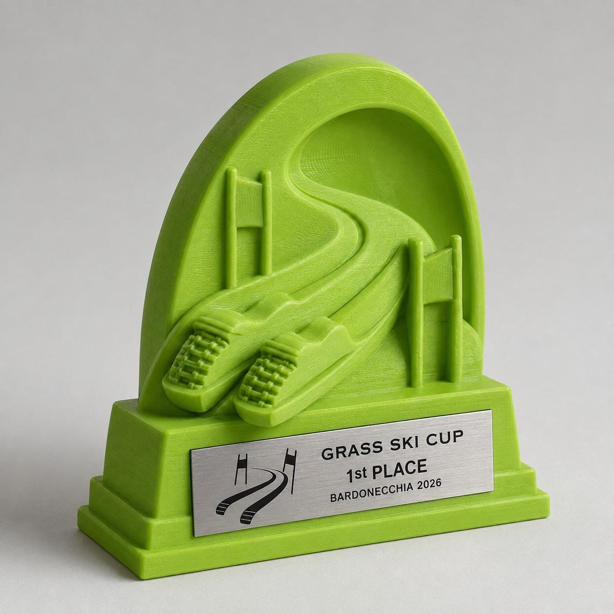 Trofeo Sci d’Erba Personalizzato, Premio Sportivo per Gare Grass Ski, Club, Scuole e Associazioni