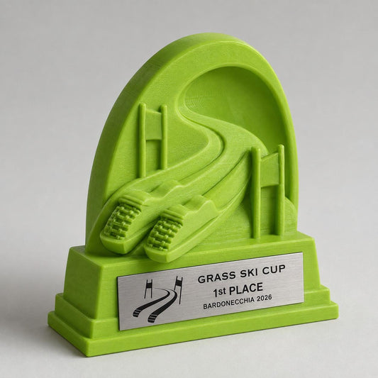 Trofeo Sci d’Erba Personalizzato, Premio Sportivo per Gare Grass Ski, Club, Scuole e Associazioni